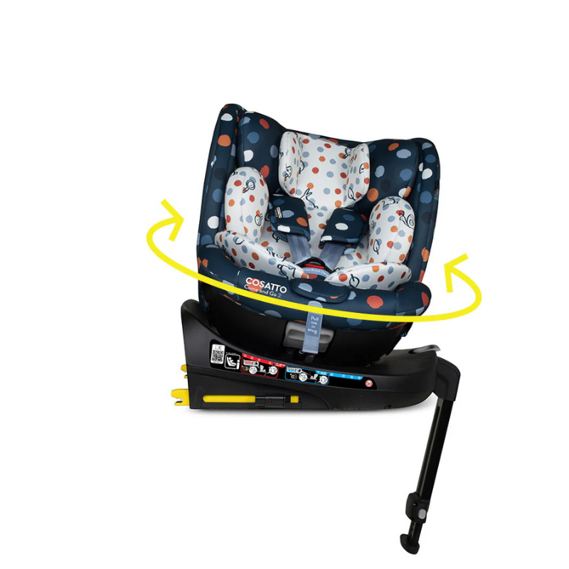Scaun auto Cosatto Come and go 2 Spot On, I-Size, Testat ADAC, Rotatie 360, SIPS, Isofix, Tetiera reglabila - 4