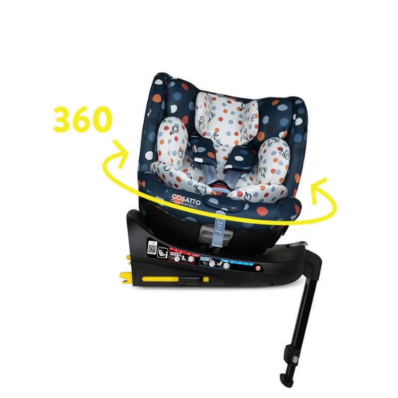 Scaun auto Cosatto Come and go 2 Spot On, I-Size, Testat ADAC, Rotatie 360, SIPS, Isofix, Tetiera reglabila - 5