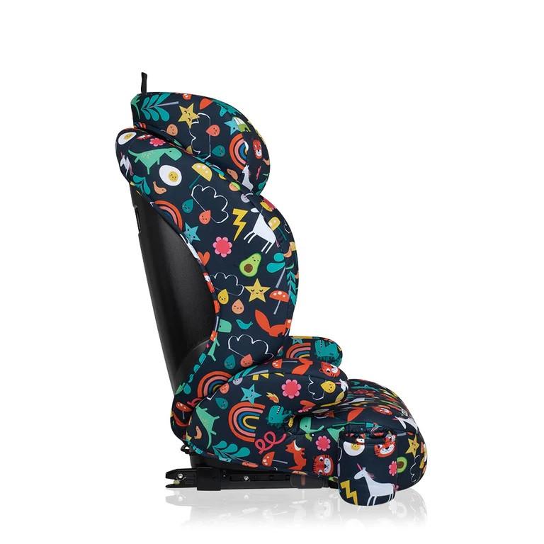 Scaun auto Cosatto Ninja 2 I-Size Carnival cu isofix, tetiera reglabila, cotiere, suport pahar, husa lavabila