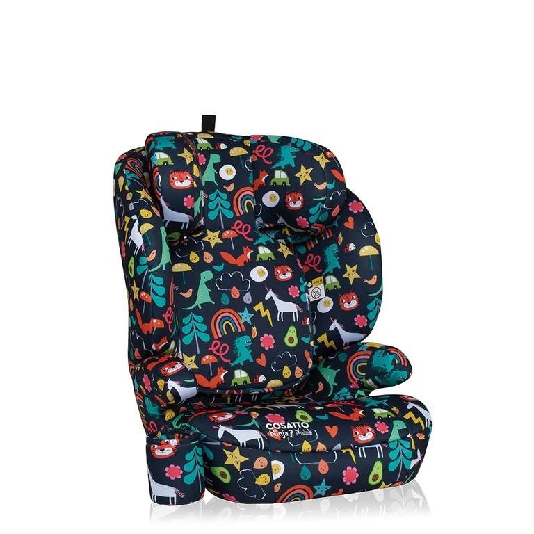 Scaun auto Cosatto Ninja 2 I-Size Carnival cu isofix, tetiera reglabila, cotiere, suport pahar, husa lavabila - 3
