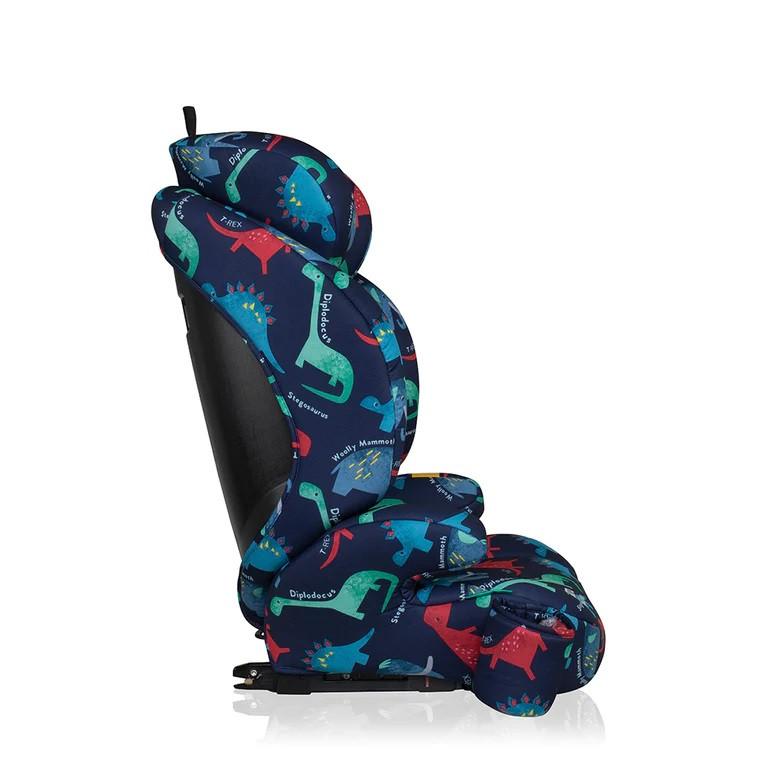 Scaun auto Cosatto Ninja 2 I-Size D is for Dino cu isofix, tetiera reglabila, cotiere, suport pahar, husa lavabila - 1
