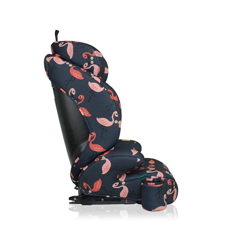 Scaun auto Cosatto Ninja 2 I-Size Pretty Flamingo cu isofix, tetiera reglabila, cotiere, suport pahar, husa lavabila - 1