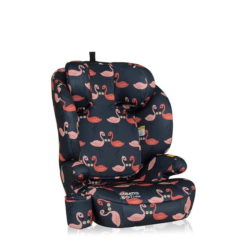 Scaun auto Cosatto Ninja 2 I-Size Pretty Flamingo cu isofix, tetiera reglabila, cotiere, suport pahar, husa lavabila - 5