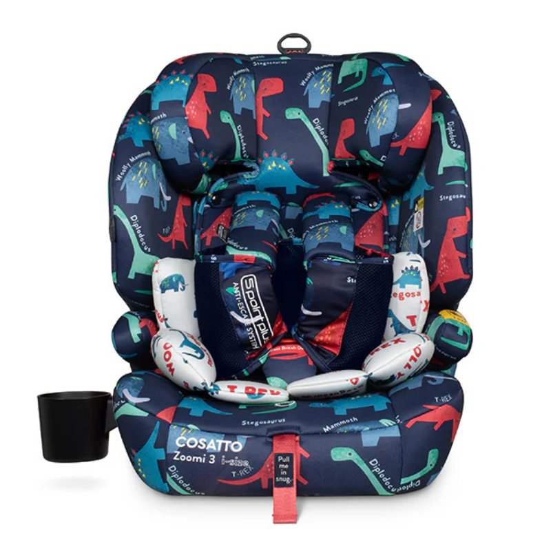 Scaun auto Cosatto Zoomi 3 I-Size D Is For Dino isofix, top-tether, suport pahar
