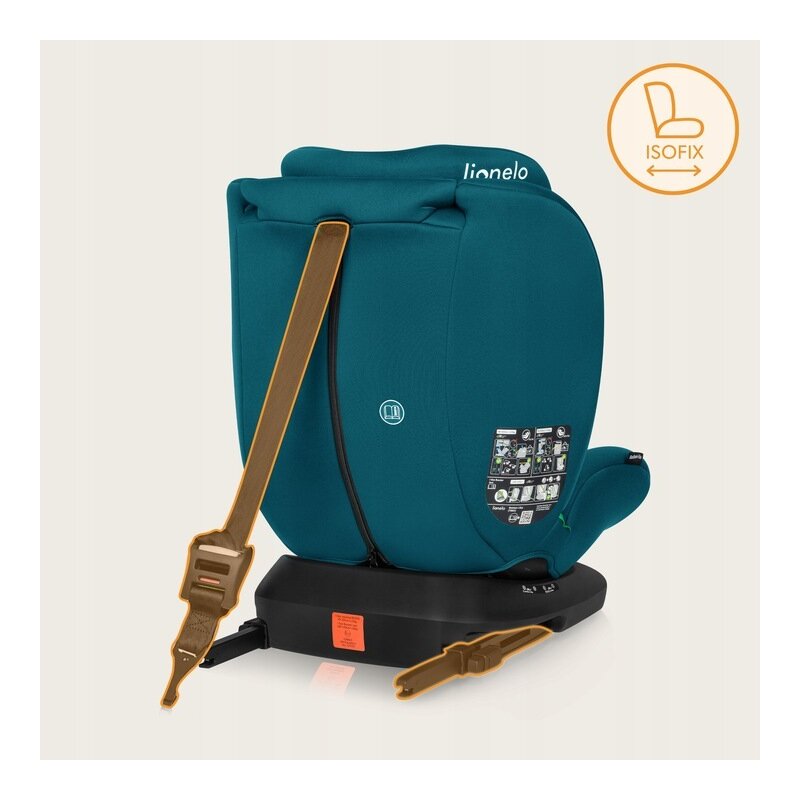 Scaun auto, Lionelo, Bastiaan i-Size, 4 in 1, Protectie laterala, Spatar inclinabil in 4 pozitii, Tetiera reglabila in 7 pozitii, Rotire 360 grade, Top Tether, 0-36 Kg, 40-150 cm, Isofix, Conform ECE R12903, Albastru Indigo - 3