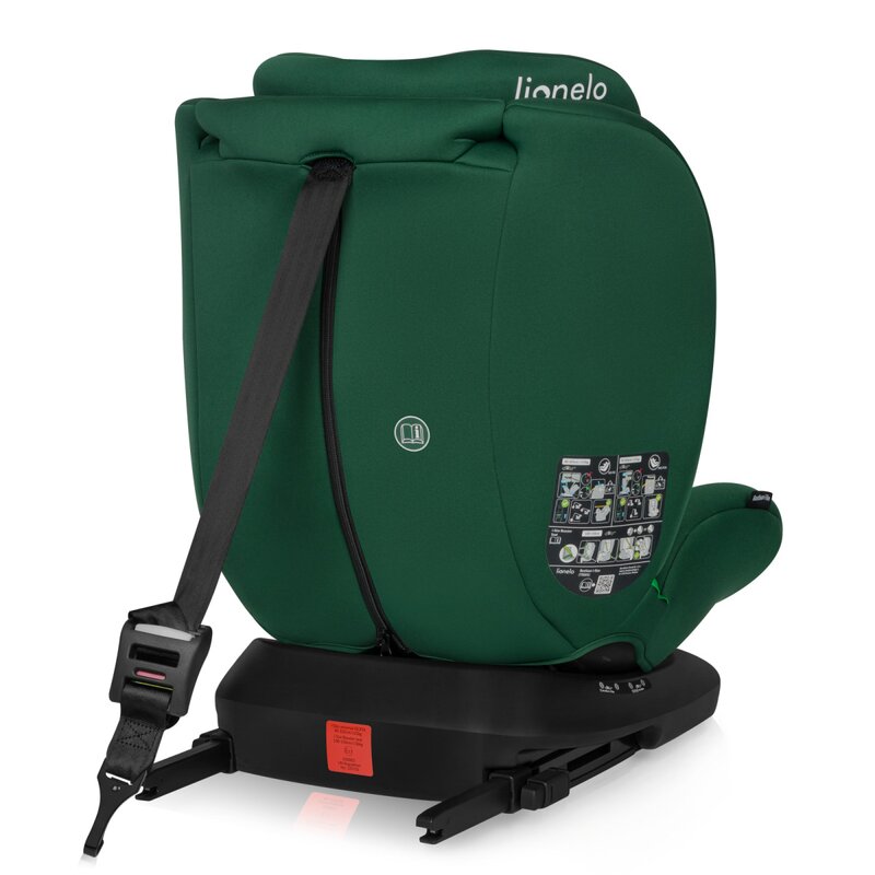 Scaun auto, Lionelo, Bastiaan i-Size, 4 in 1, Protectie laterala, Spatar inclinabil in 4 pozitii, Tetiera reglabila in 7 pozitii, Rotire 360 grade, Top Tether, 0-36 Kg, 40-150 cm, Isofix, Conform ECE R12903, Verde - 2