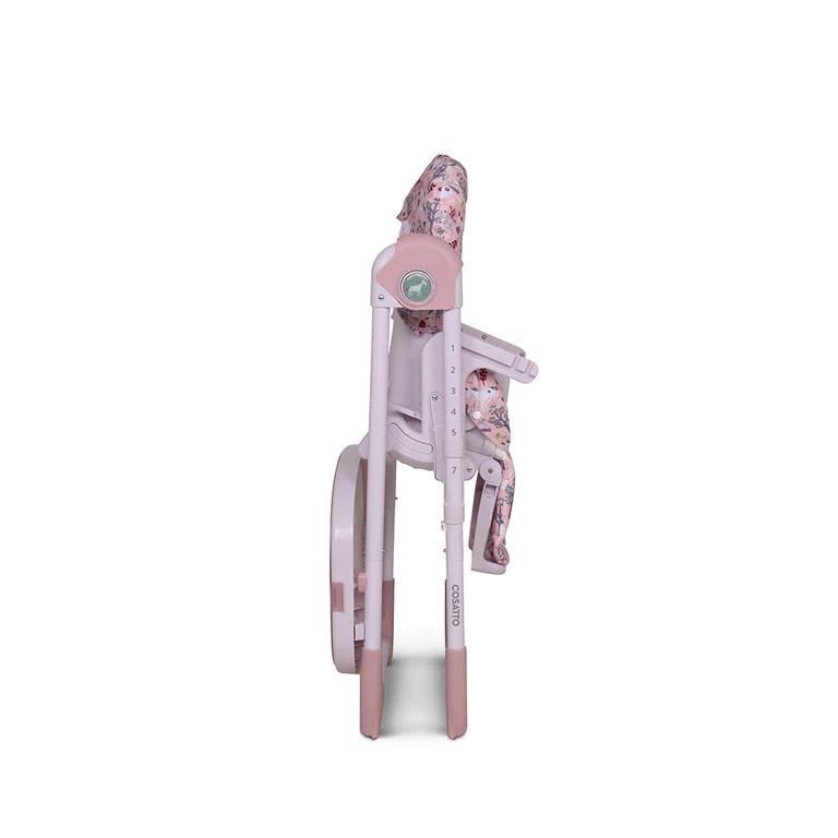 Scaun de masa Cosatto Noodle Unicorn Garden 0+, greutate admisa 15 kg, 5 pozitii inclinare spatar - 1 | YEO