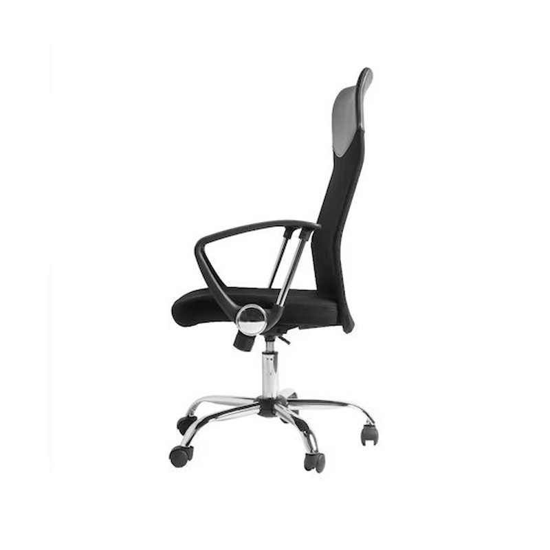 Scaun ergonomic de birou, directorial, spatar inalt, inaltime reglabila, sezut inclinabil, negru - 2
