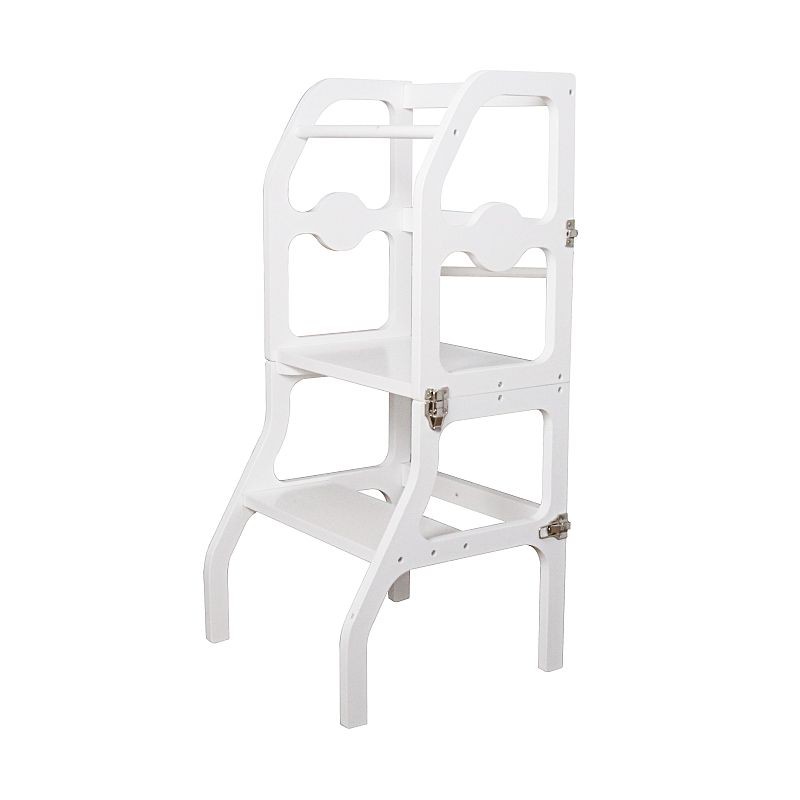 Scaun pliabil pentru copii, inaltator din lemn, 2 in 1 scaun si masa, learning tower - 1 | YEO