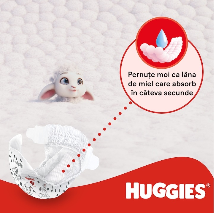 Scutece Huggies Ultra Comfort Mega Nr 3 5-9 kg 156 buc - 2 | YEO