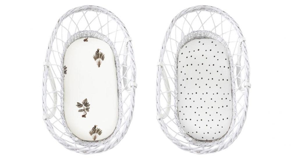 Set 2 cearceafuri cu elastic pentru landoucosulet bebe Bumbac Jungle PlantPuncte Sleepee - 6