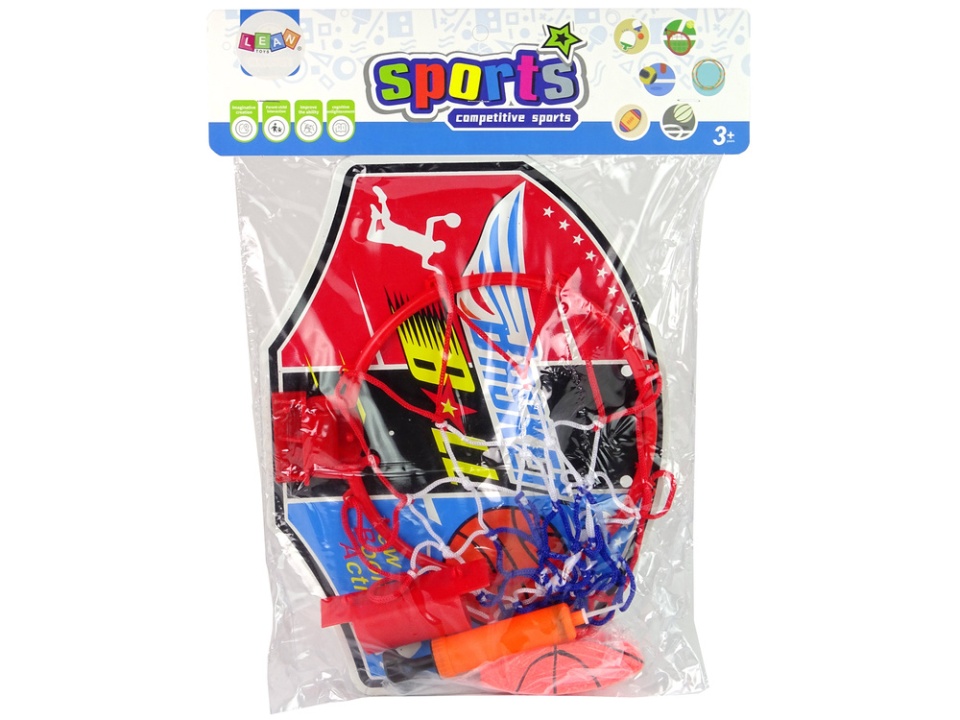 Set cos de baschet cu minge si pompa Enthusiast Sport - 2 | YEO