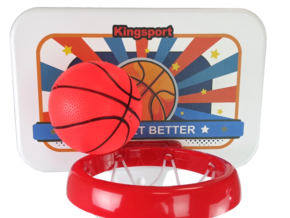 Set cos de baschet pentru copii 125 cm cu minge si pompa - 1 | YEO