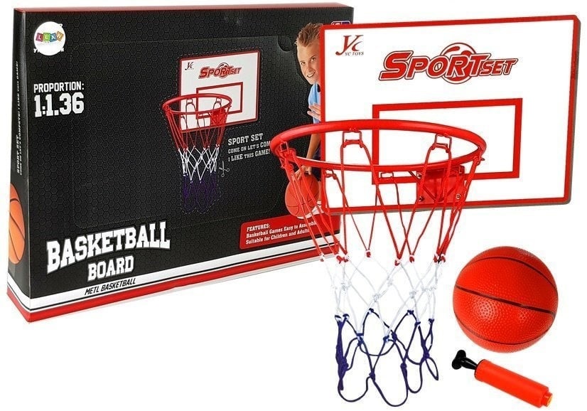 Set cos de baschet pentru copii cu minge si pompa de umflat - 2 | YEO