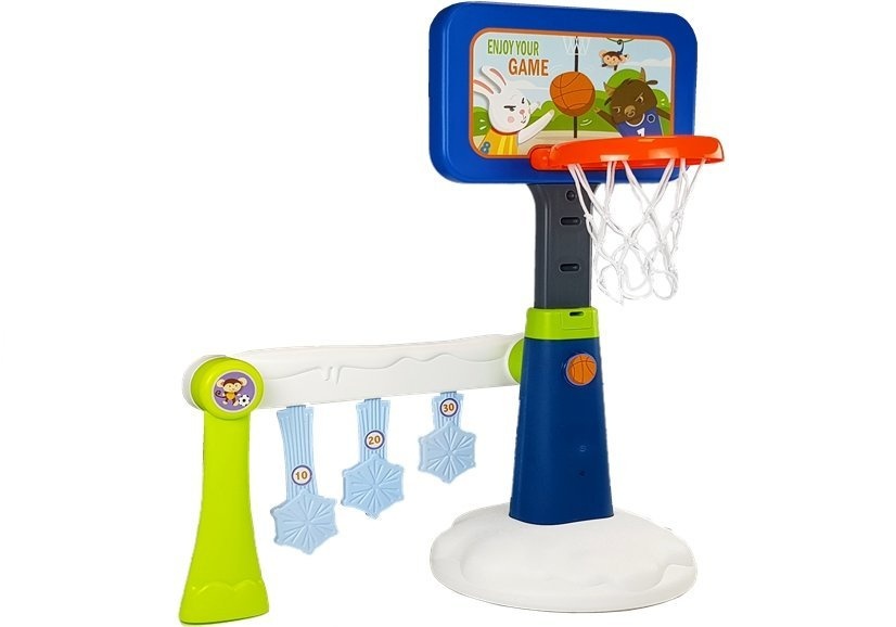 Set de joaca 2 in 1 cos de baschet pentru copii cu minge si pompa