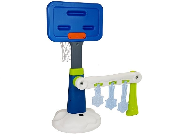 Set de joaca 2 in 1 cos de baschet pentru copii cu minge si pompa - 1
