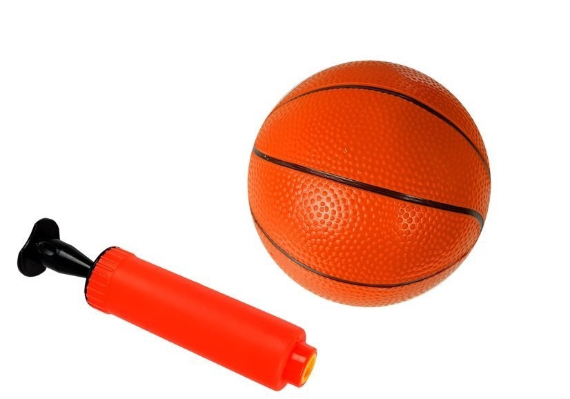 Set de joaca 2 in 1 cos de baschet pentru copii cu minge si pompa - 2
