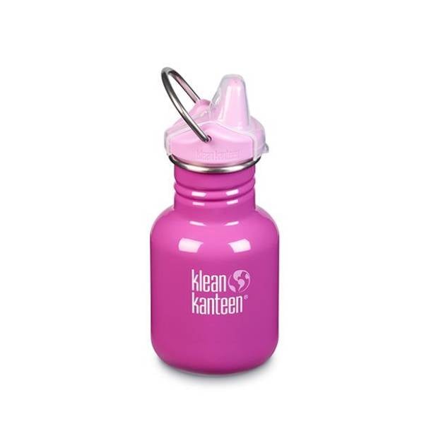 Sticla din otel inoxidabil cu capac Sippy Narrow Klean Kanteen Clasic Brushed Stainless355 ml