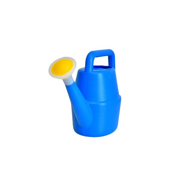 Stropitoare de jucarie pentru copii Huby Toys Blue cu maner si capat cu floricica, dimensiune 25 x 9.5 x 17 cm