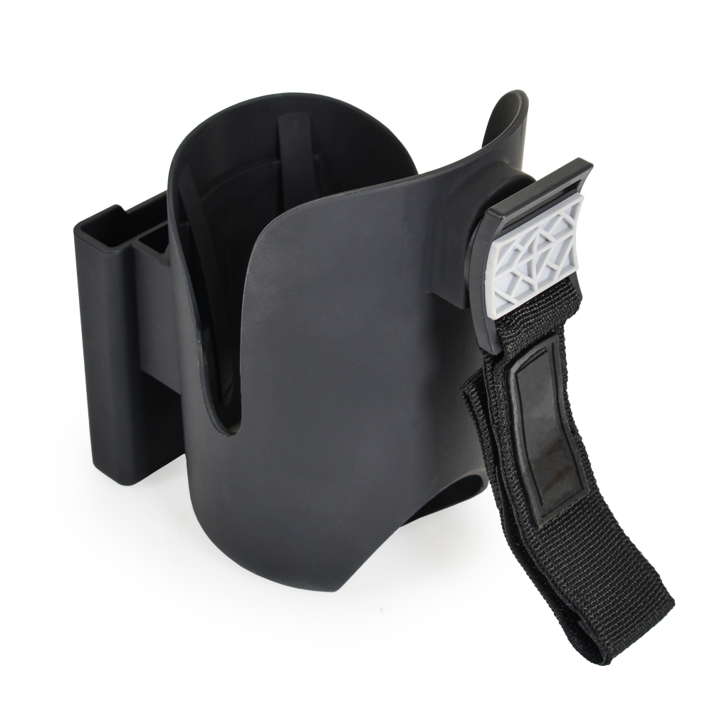 Suport multifunctional 2 in 1 pentru telefonsticlabiberon Cangaroo On The Go Negru,prindere universala cu velcro - 1 | YEO
