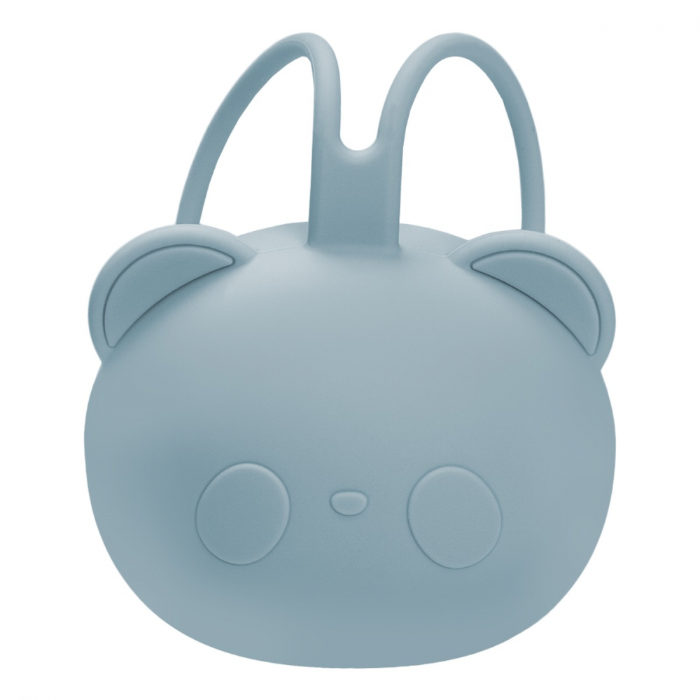 Suport pentru suzeta din silicon AppeKids The Little Bear Aqua Blue