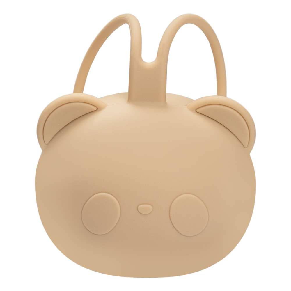 Suport pentru suzeta din silicon AppeKids The Little Bear Bubble Beige