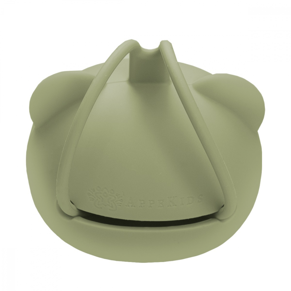 Suport pentru suzeta din silicon AppeKids The Little Bear Raw Green - 1 | YEO