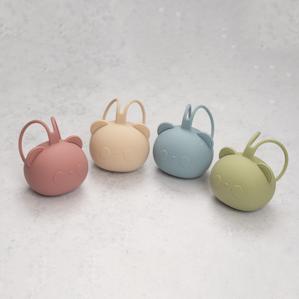 Suport pentru suzeta din silicon AppeKids The Little Bear Raw Green - 3 | YEO