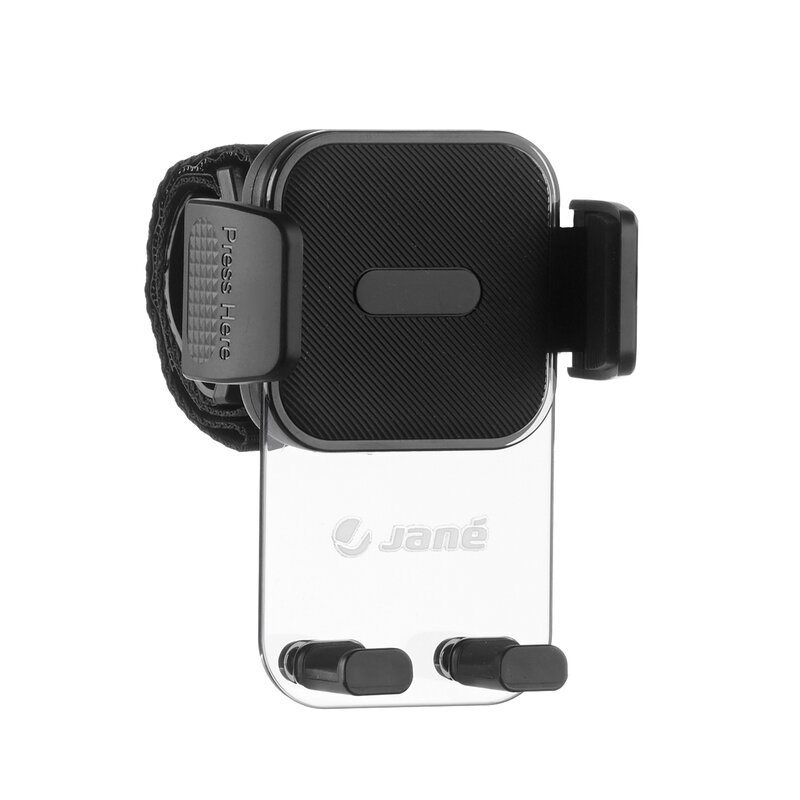 Suport telefon potrivit pentru carucior Jane, universal, reglabil, cu buton de blocare Black - 3