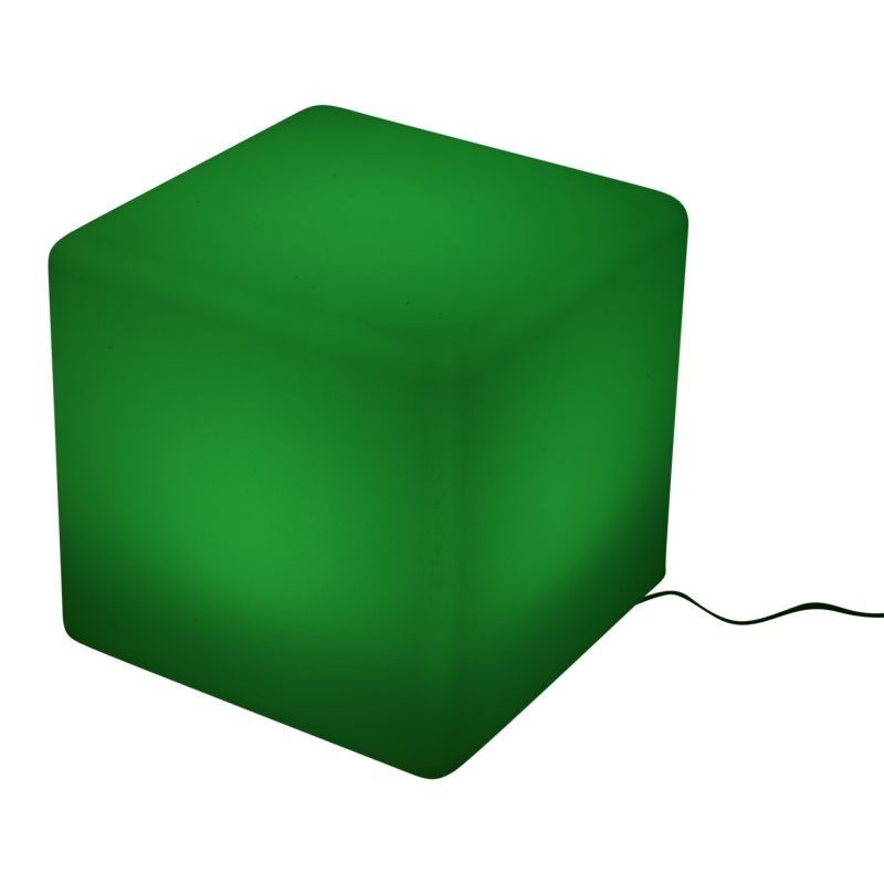 Taburet tip cub, iluminare rgb 16 culori, 4 moduri, control telecomanda, 30x30 cm - 5