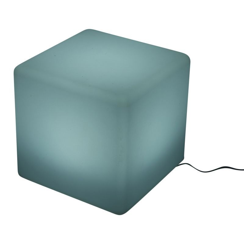Taburet tip cub iluminat led, 40x40 cm, 16 culori, 4 moduri, control telecomanda - 3
