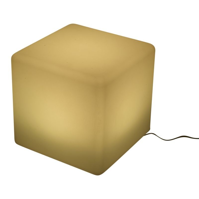 Taburet tip cub iluminat led, 40x40 cm, 16 culori, 4 moduri, control telecomanda - 4