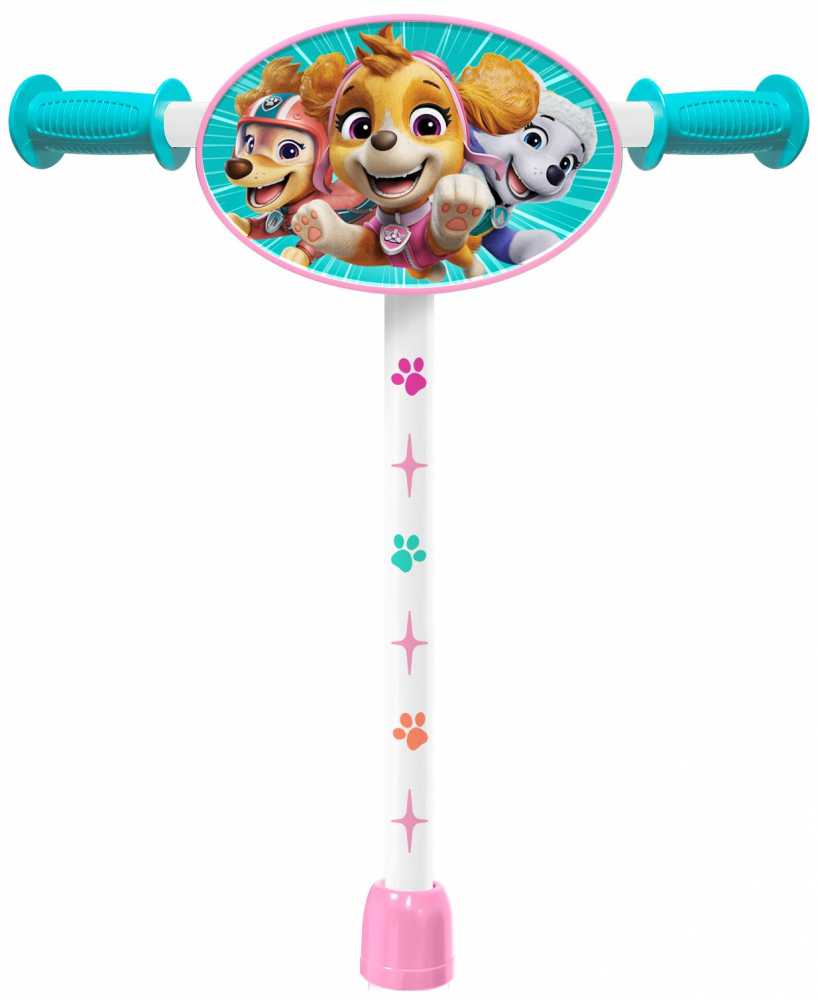 Trotineta Stamp Paw Patrol Pink cu 3 roti, ghidon reglabil, platforma antiderapanta - 1 | YEO
