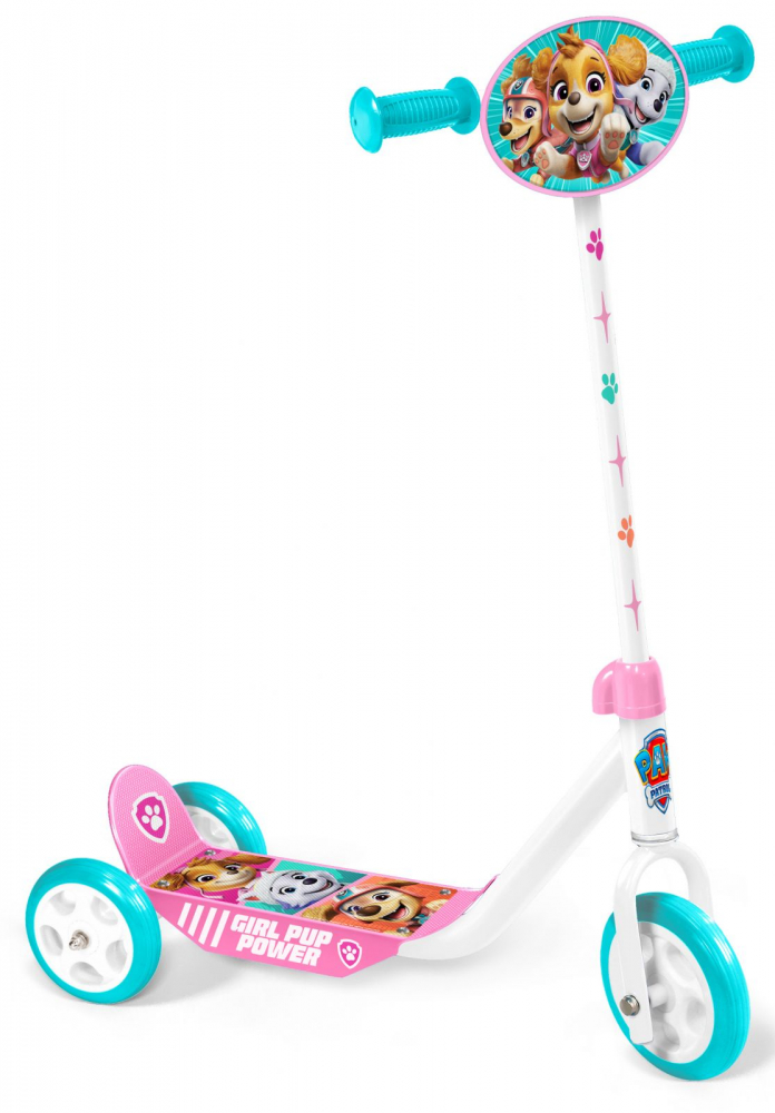 Trotineta Stamp Paw Patrol Pink cu 3 roti, ghidon reglabil, platforma antiderapanta - 2 | YEO
