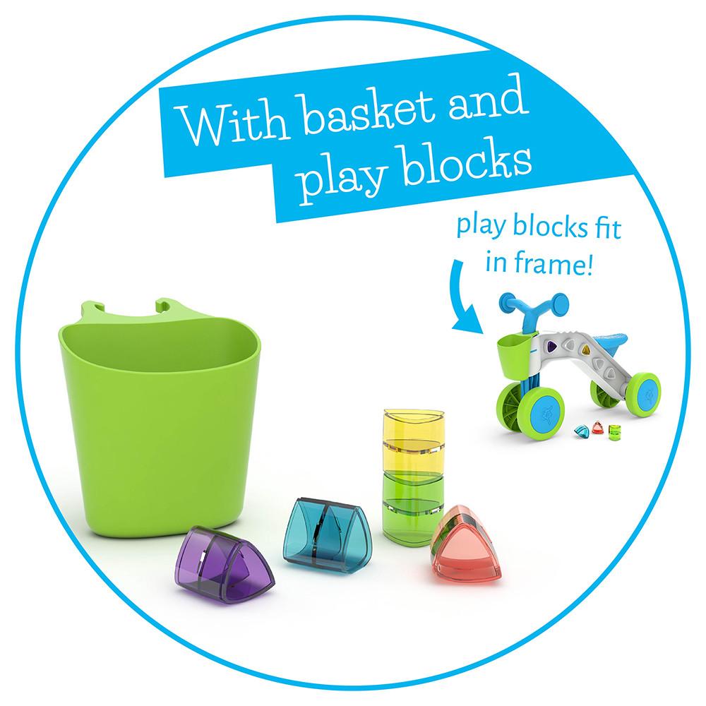 Vehicul pentru copii Chillafish ItsiBitsi Blocks Blue - 3