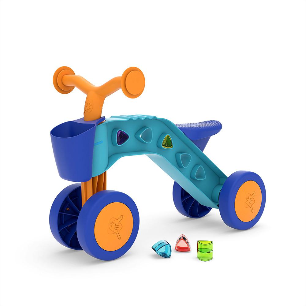 Vehicul pentru copii Chillafish ItsiBitsi Blocks OrangeBlue - 6