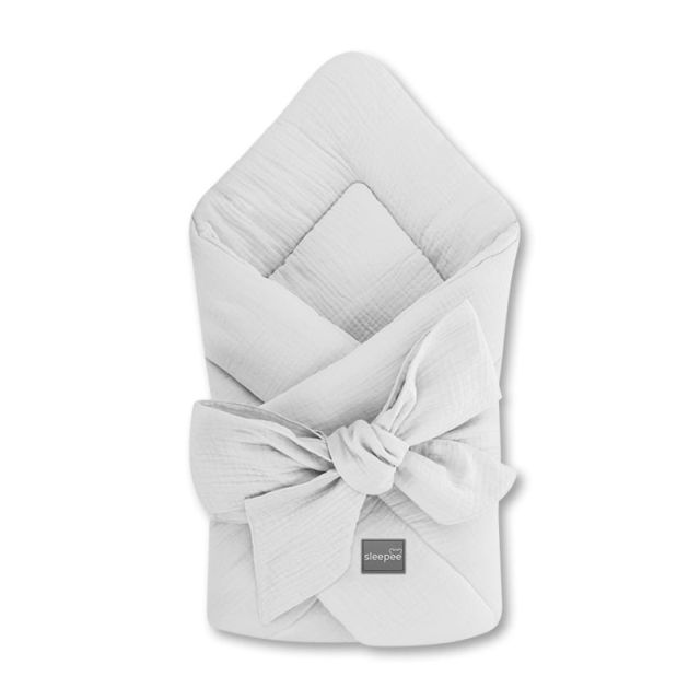 Wrap Babyhorn pentru nou nascut Gri Sleepee