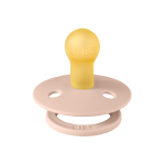 Suzeta Bibs Colour Latex tetina rotunda 0+ luni Blush