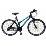 Bicicleta 700c hibrid, munte, oras, 21 viteze shimano, v-brake, cadru 17 inch aluminiu