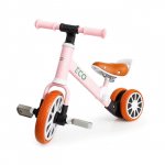 Bicicleta copii cu pedale detasabile Ecotoys LC-V1307 roz, scaun ajustabil de la 29-33 cm, roti din spuma EVA, de la 2 ani pana la 20 kg