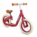 Bicicleta copii fara pedale Hape Rosu 10 inch, anvelopele din PU, scaun reglabil pe inaltime de la 36-41cm, de la 3 ani, ghidon reglabil, mner ergonomic sub a, zona suport pentru picioare din plut regenerabila