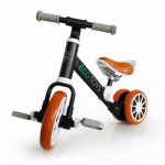 Bicicleta copii cu pedale detasabile Ecotoys LC-V1307 negru, scaun ajustabil de la 29-33 cm, roti din spuma EVA, de la 2 ani pana la 20 kg
