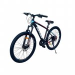 Bicicleta MTB hardtail 27.5 inch, 27 viteze, frane pe disc, cadru aluminiu 17 inch, genio, furca cu suspensie, sistem franare disc-mecanic, jante aluminiu, cric inclus