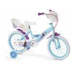 Bicicleta pentru copii Huffy Frozen II 16 cu roti ajutatoare si cosulet