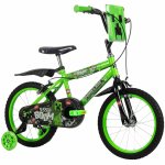 Bicicleta pentru copii Huffy Minecraft Green 16 inch cu roti ajutatoare luminoase