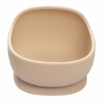Bol din silicon cu ventuza AppeKids Classic Bubble Beige