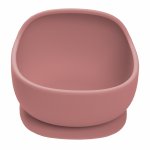 Bol din silicon cu ventuza AppeKids Classic Old Rose