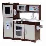 Bucatarie pentru copii, utilata cu frigider, chiuveta, aragaz, cuptor cu microunde, telefon, 83x30x95 cm, mdf