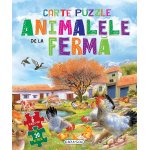 Carte cu 6 puzzle-uri Animalele de la ferma