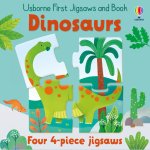 Carte si puzzle Usborne pentru copii Dinosaurs